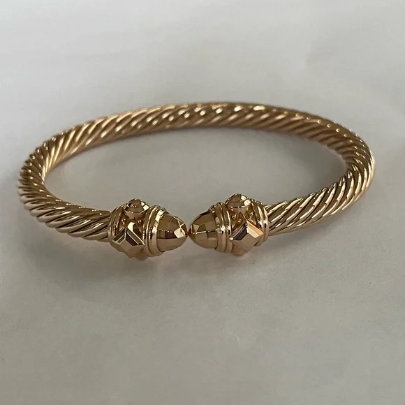 David Yurman 18k Rose Gold Cablespira Renaissance Bracelet - AUTHENTIC!! - Picture 7 of 8